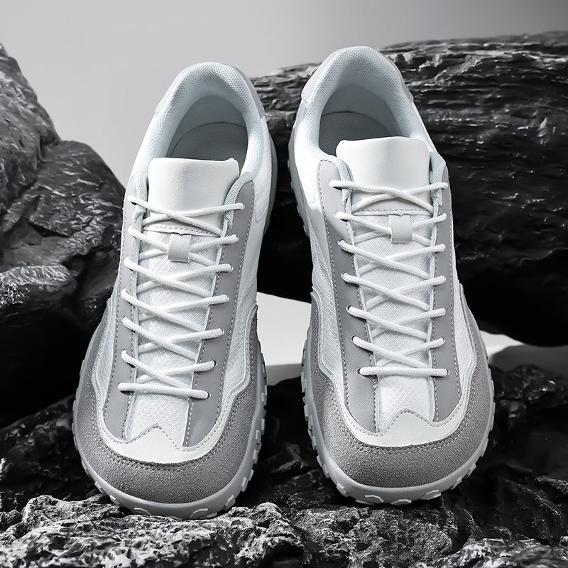 Women's Outdoor Wide-Toe Suede & Mesh Sneakers – Retro-Style Casual Walking Shoes