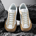Women's Outdoor Wide-Toe Suede & Mesh Sneakers – Retro-Style Casual Walking Shoes