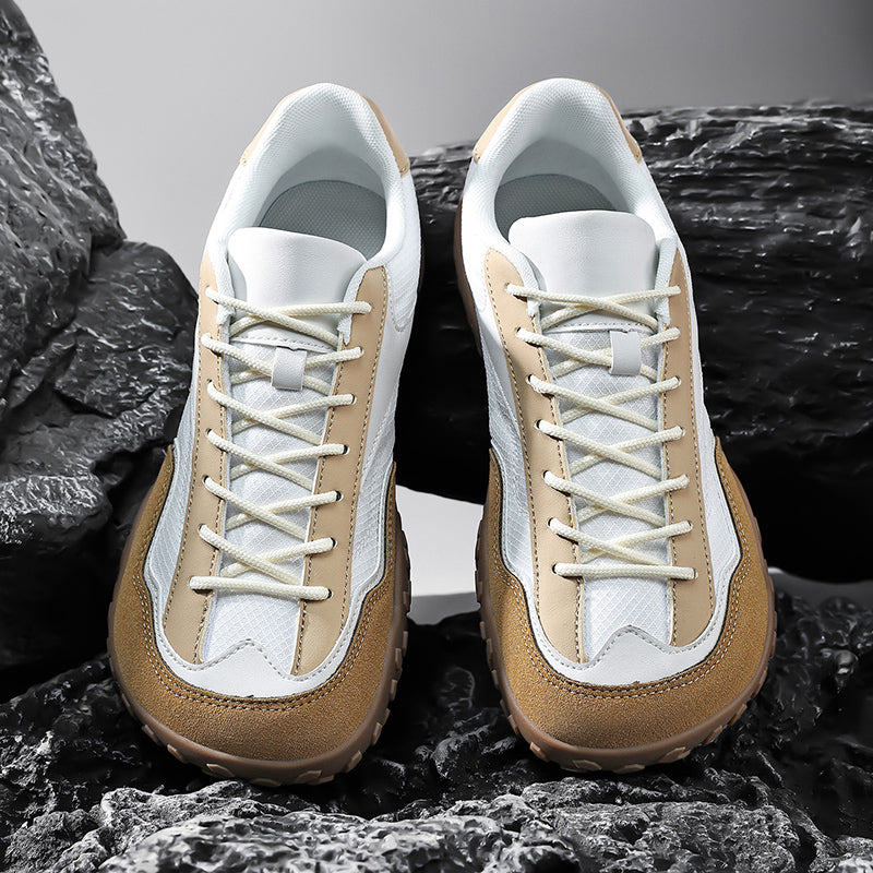 Women's Outdoor Wide-Toe Suede & Mesh Sneakers – Retro-Style Casual Walking Shoes