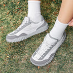 Women's Outdoor Wide-Toe Suede & Mesh Sneakers – Retro-Style Casual Walking Shoes