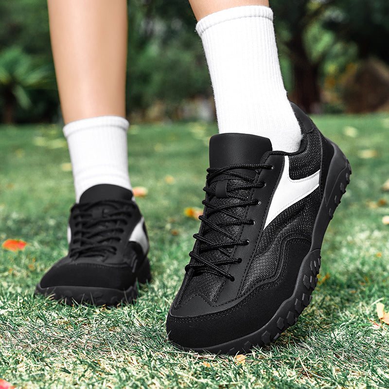 Women's Outdoor Wide-Toe Suede & Mesh Sneakers – Retro-Style Casual Walking Shoes