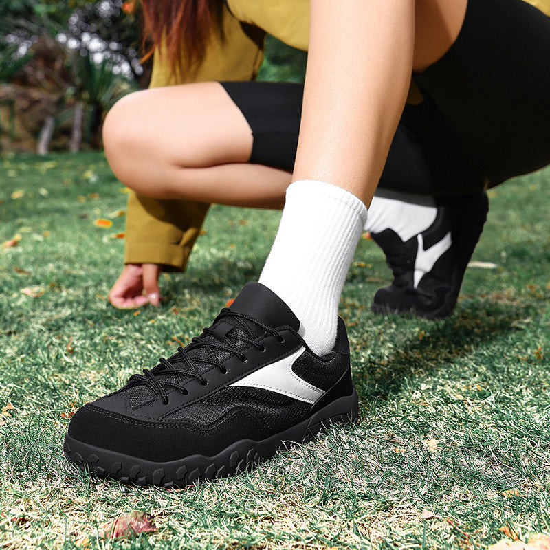 Women's Outdoor Wide-Toe Suede & Mesh Sneakers – Retro-Style Casual Walking Shoes