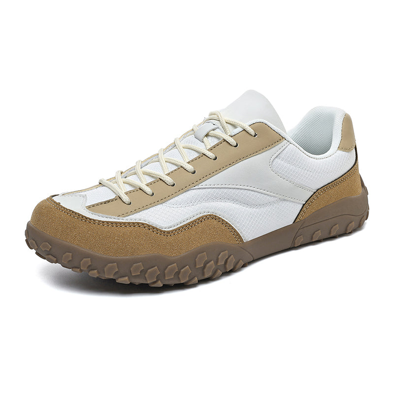 Women's Outdoor Wide-Toe Suede & Mesh Sneakers – Retro-Style Casual Walking Shoes