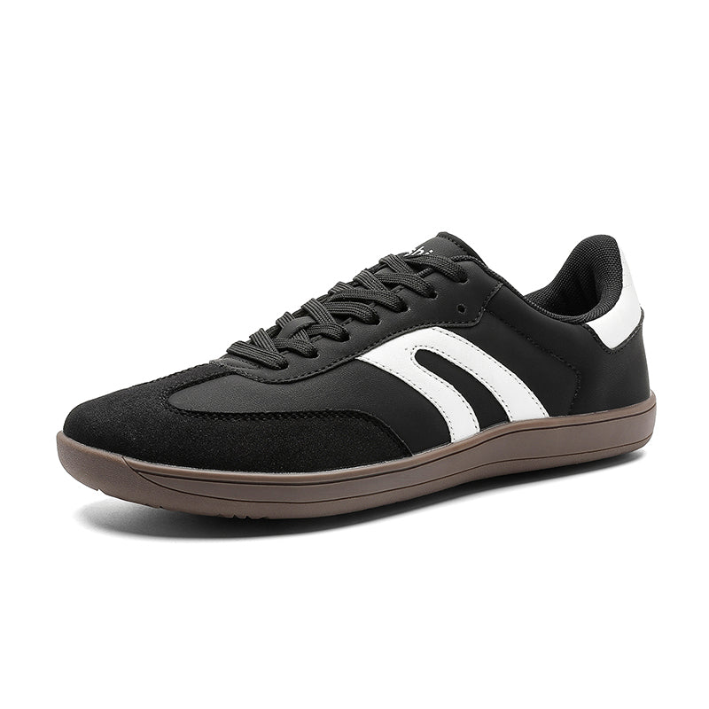 Women's Wide-Toe German Army-Style Sneakers – Retro Suede and Leather Casual Walking Shoes