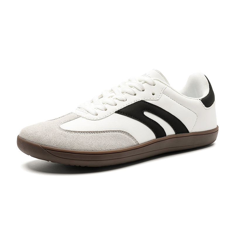 Women's Wide-Toe German Army-Style Sneakers – Retro Suede and Leather Casual Walking Shoes