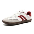 Women's Wide-Toe German Army-Style Sneakers – Retro Suede and Leather Casual Walking Shoes