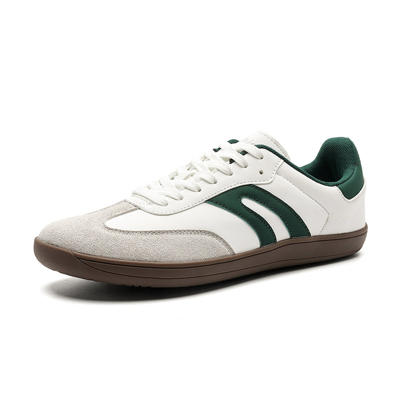Women's Wide-Toe German Army-Style Sneakers – Retro Suede and Leather Casual Walking Shoes