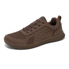 Women's Minimalist Wide-Fit Everyday Sneakers – Comfortable Lace-Up Breathable Mesh Sneakers
