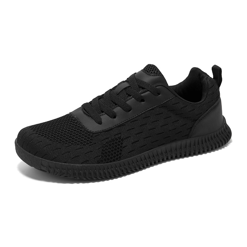 Women's Minimalist Wide-Fit Everyday Sneakers – Comfortable Lace-Up Breathable Mesh Sneakers