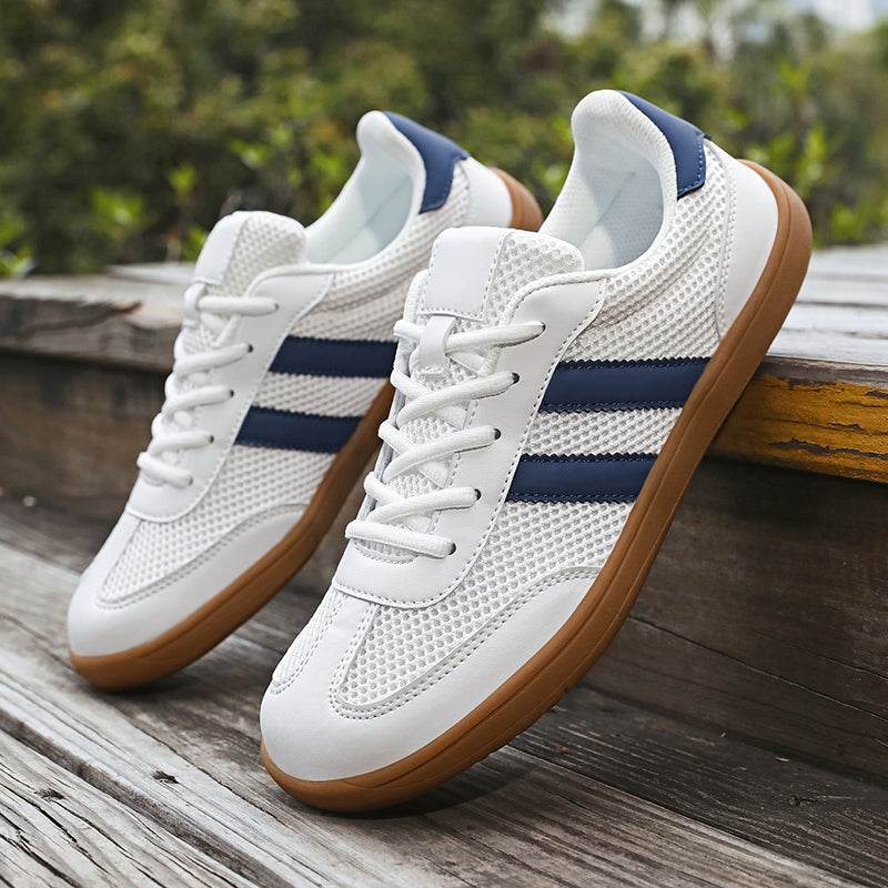Women's Classic Retro Wide-Toe Sneakers – Breathable Mesh Minimalist Barefoot-Feel Shoes