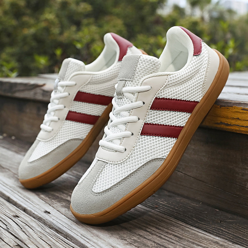 Women's Classic Retro Wide-Toe Sneakers – Breathable Mesh Minimalist Barefoot-Feel Shoes
