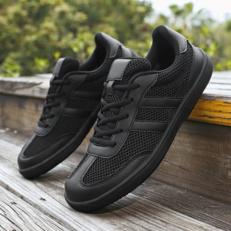 Women's Classic Retro Wide-Toe Sneakers – Breathable Mesh Minimalist Barefoot-Feel Shoes