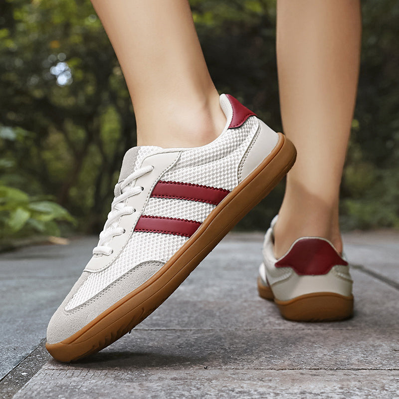 Women's Classic Retro Wide-Toe Sneakers – Breathable Mesh Minimalist Barefoot-Feel Shoes
