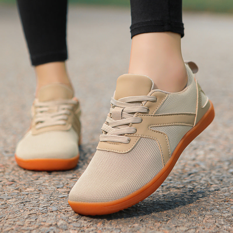 Women's Fitness Wide-Toe Barefoot Shoes – Breathable Mesh Minimalist Zero-Drop Sneakers