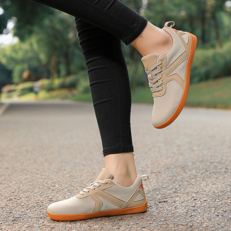 Women's Fitness Wide-Toe Barefoot Shoes – Breathable Mesh Minimalist Zero-Drop Sneakers