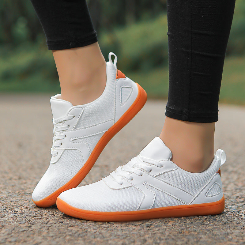 Women's Fitness Wide-Toe Barefoot Shoes – Breathable Mesh Minimalist Zero-Drop Sneakers
