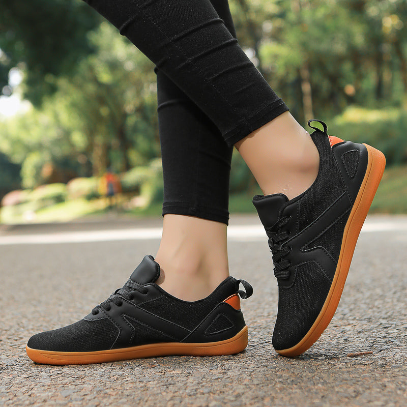 Women's Fitness Wide-Toe Barefoot Shoes – Breathable Mesh Minimalist Zero-Drop Sneakers