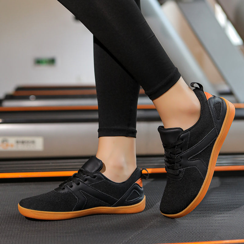 Women's Fitness Wide-Toe Barefoot Shoes – Breathable Mesh Minimalist Zero-Drop Sneakers