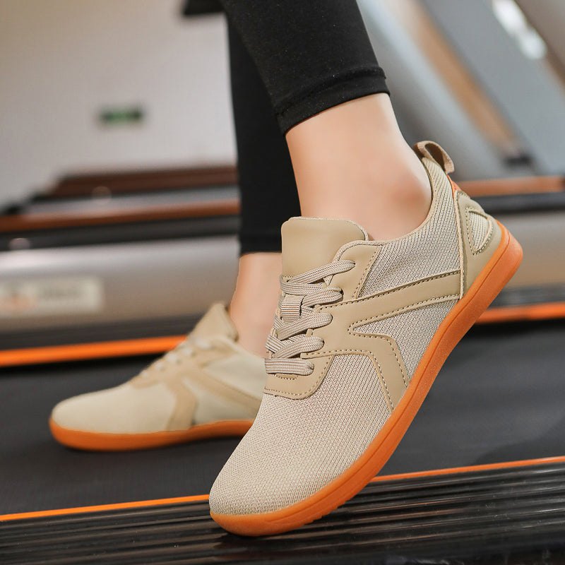 Women's Fitness Wide-Toe Barefoot Shoes – Breathable Mesh Minimalist Zero-Drop Sneakers